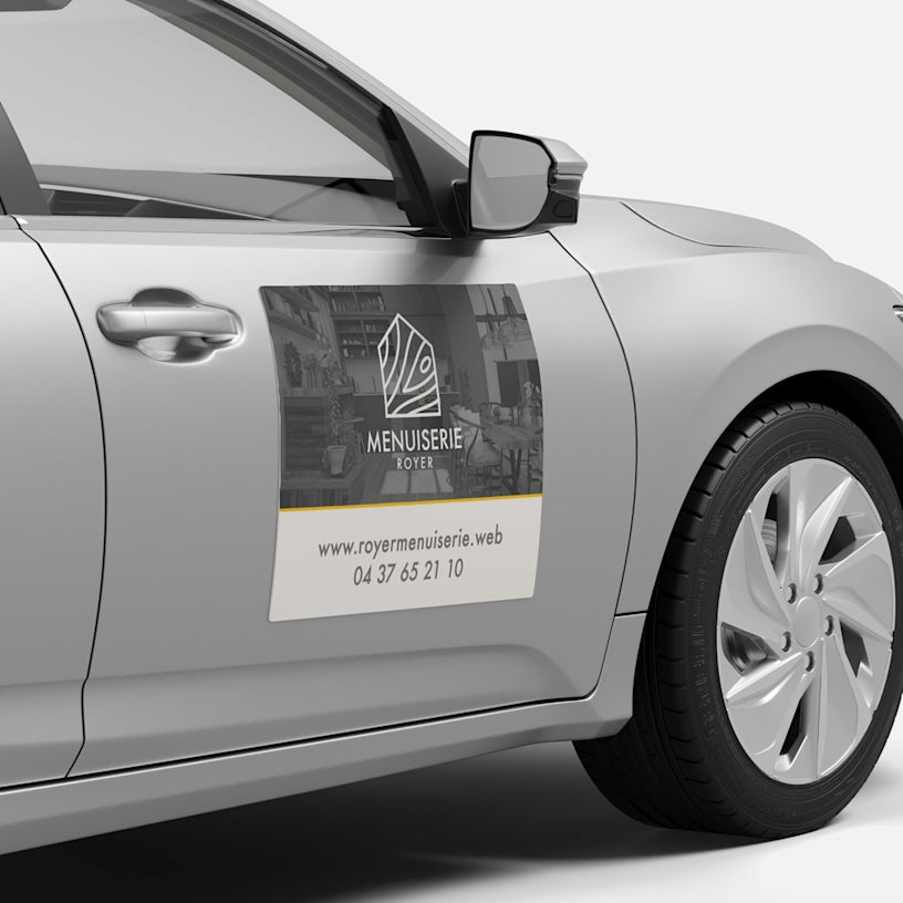 Plaques aimantées pour voiture