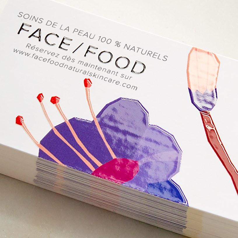 Cartes postales vernis sélectif