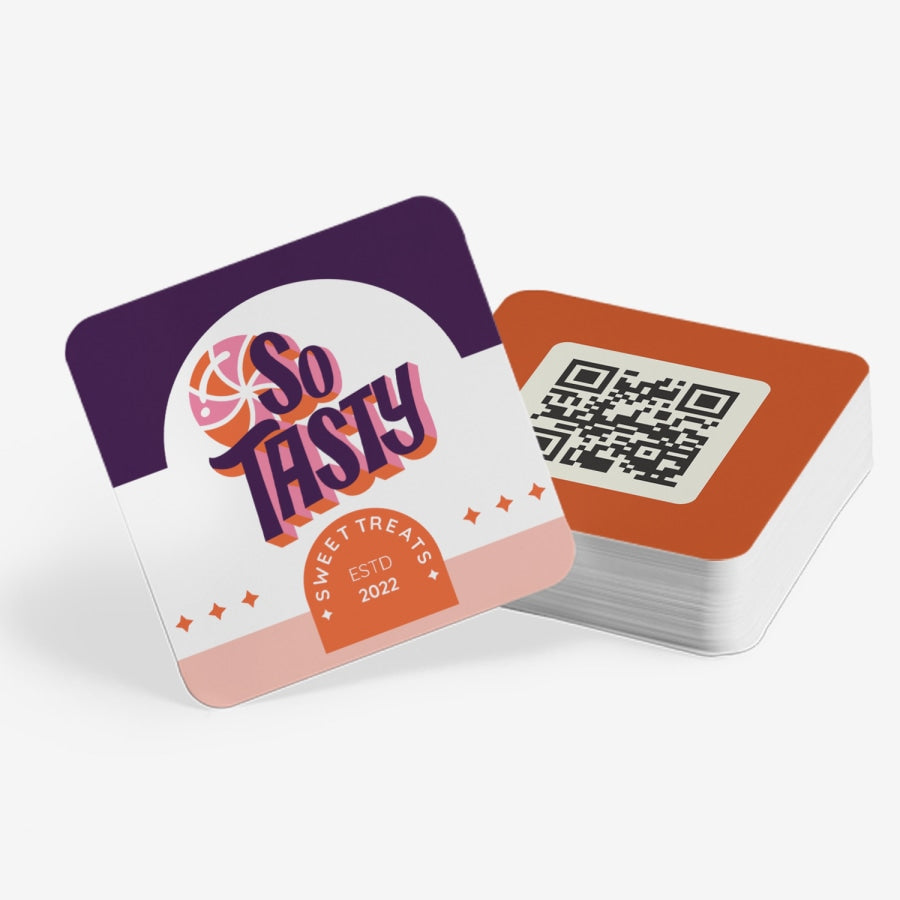 Cartes de visite aux coins arrondis