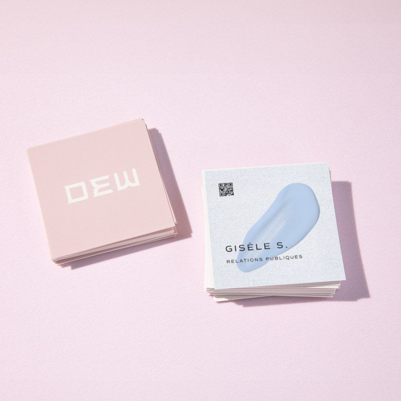 Cartes de visite effet nacré