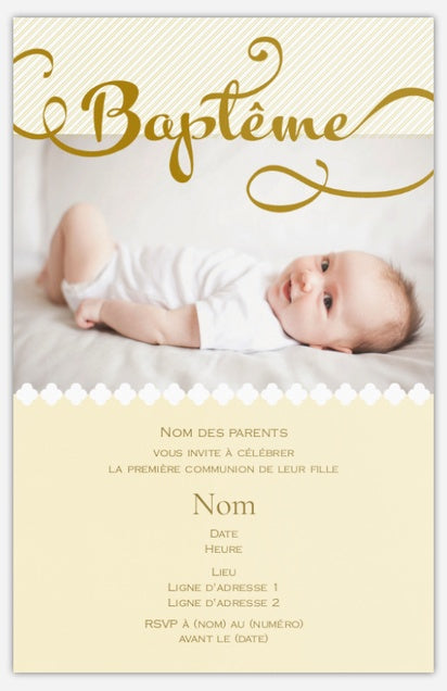 Faire-part de baptême et invitations de communion