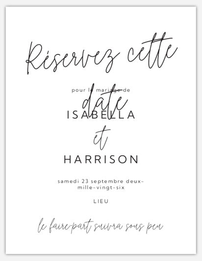 Cartes « Réservez la date »