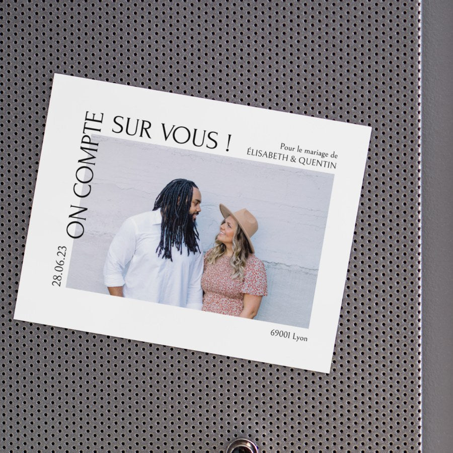 Aimant « Réservez la date » 