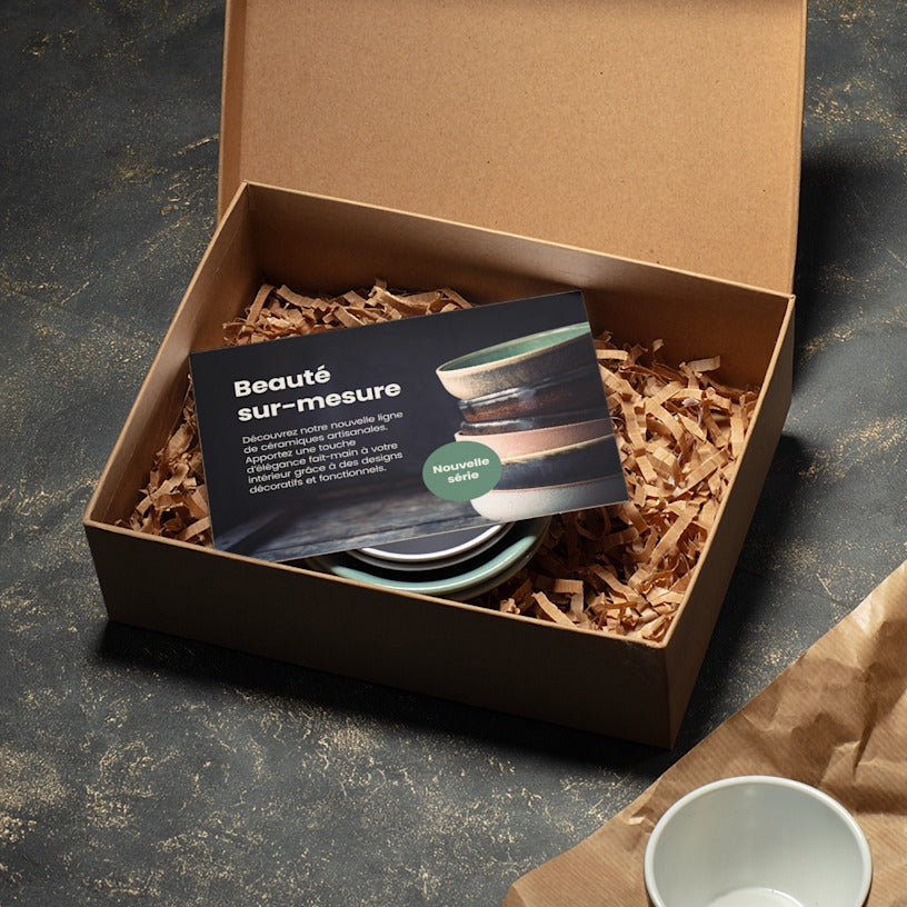 Encarts d'emballage (Carte de remerciement) 