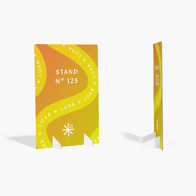 Présentoirs de sol en carton avec pieds 