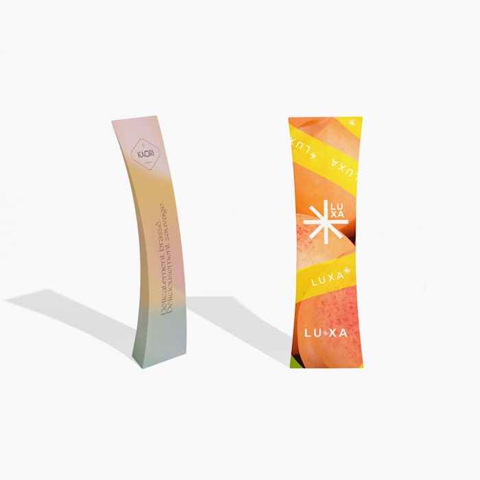 Totems publicitaires courbés 