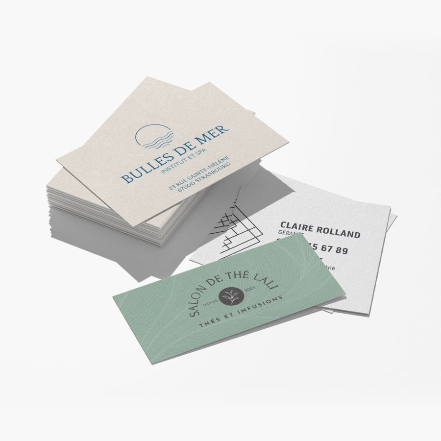 Cartes de visite en bambou