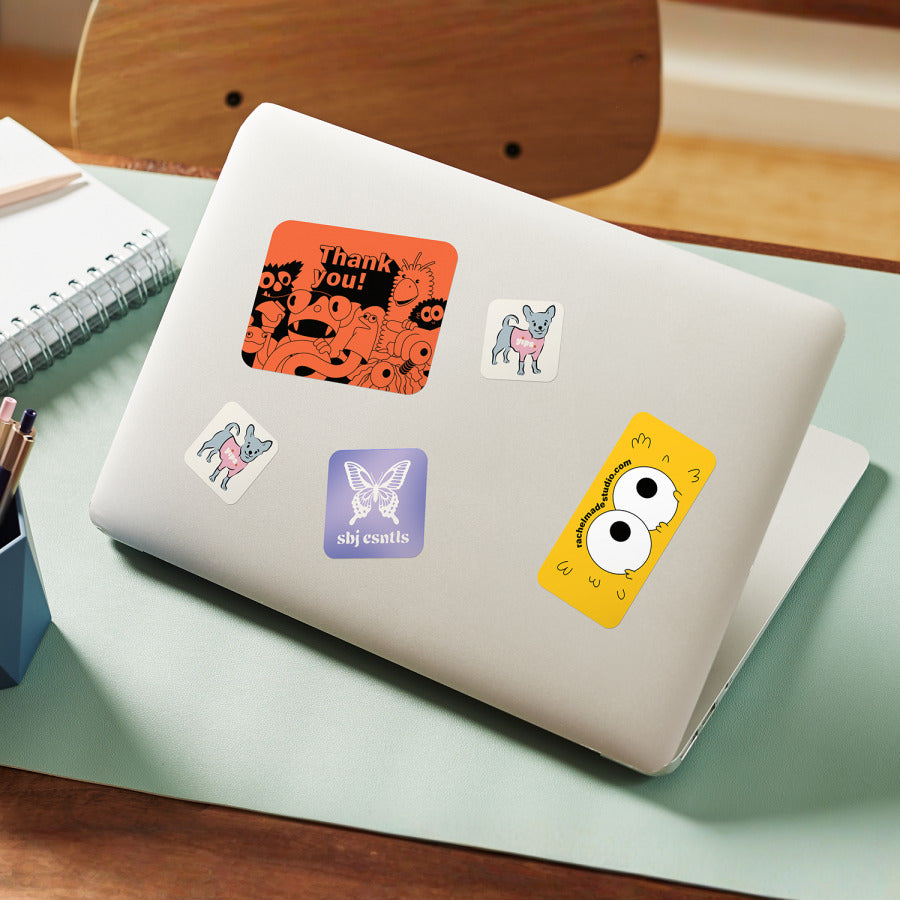 Stickers aux coins arrondis 