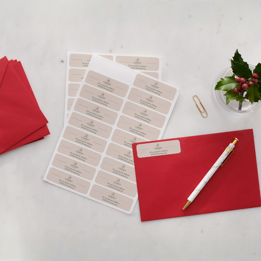 Étiquettes d'adresse 