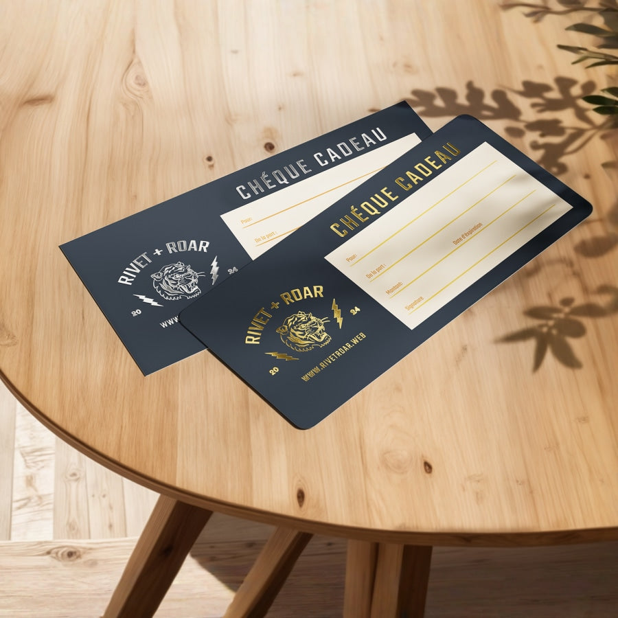 Chèques cadeaux personnalisés 
