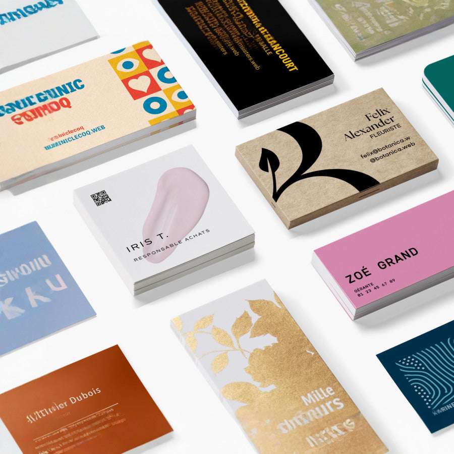 Cartes de visite standard