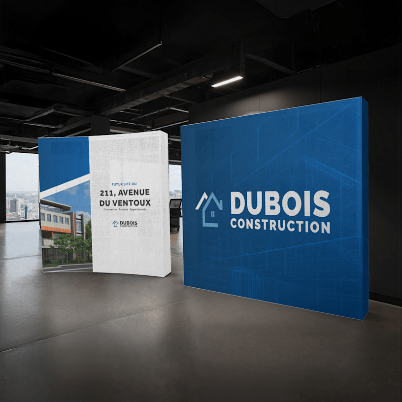 Stands parapluie tissu tendu 