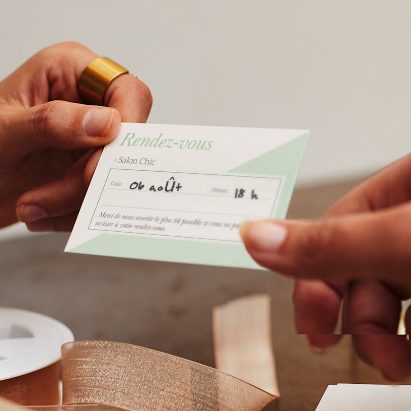 Cartes de rendez-vous 