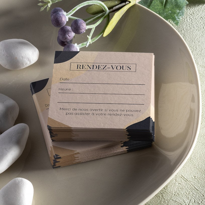 Cartes de visite en bambou