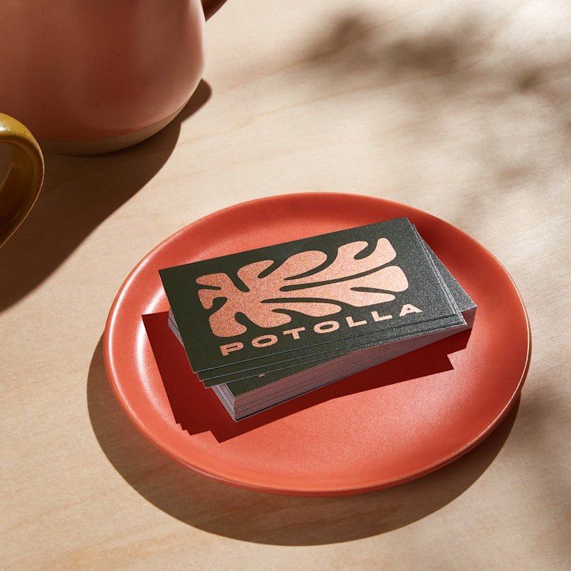 Cartes de visite effet métallisé