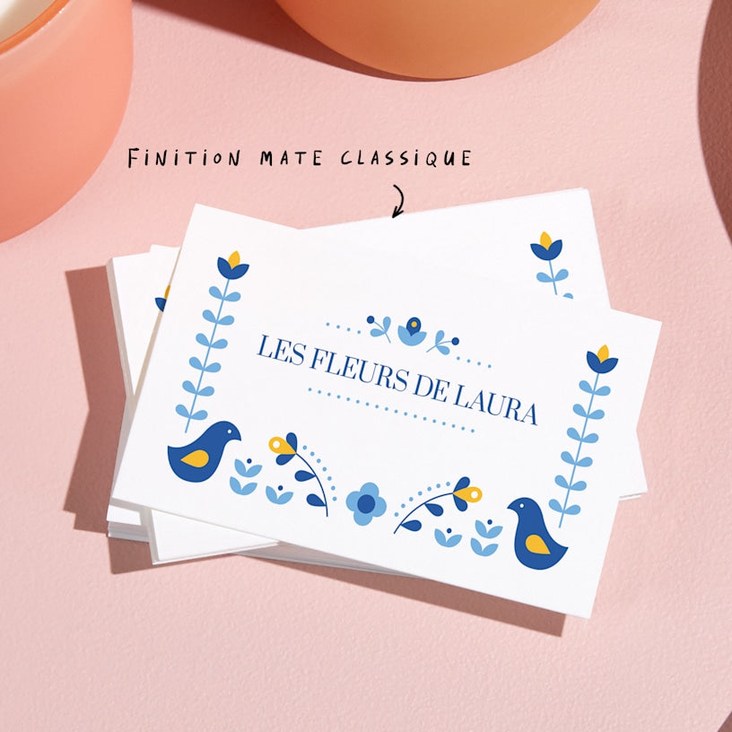 Cartes de visite mates