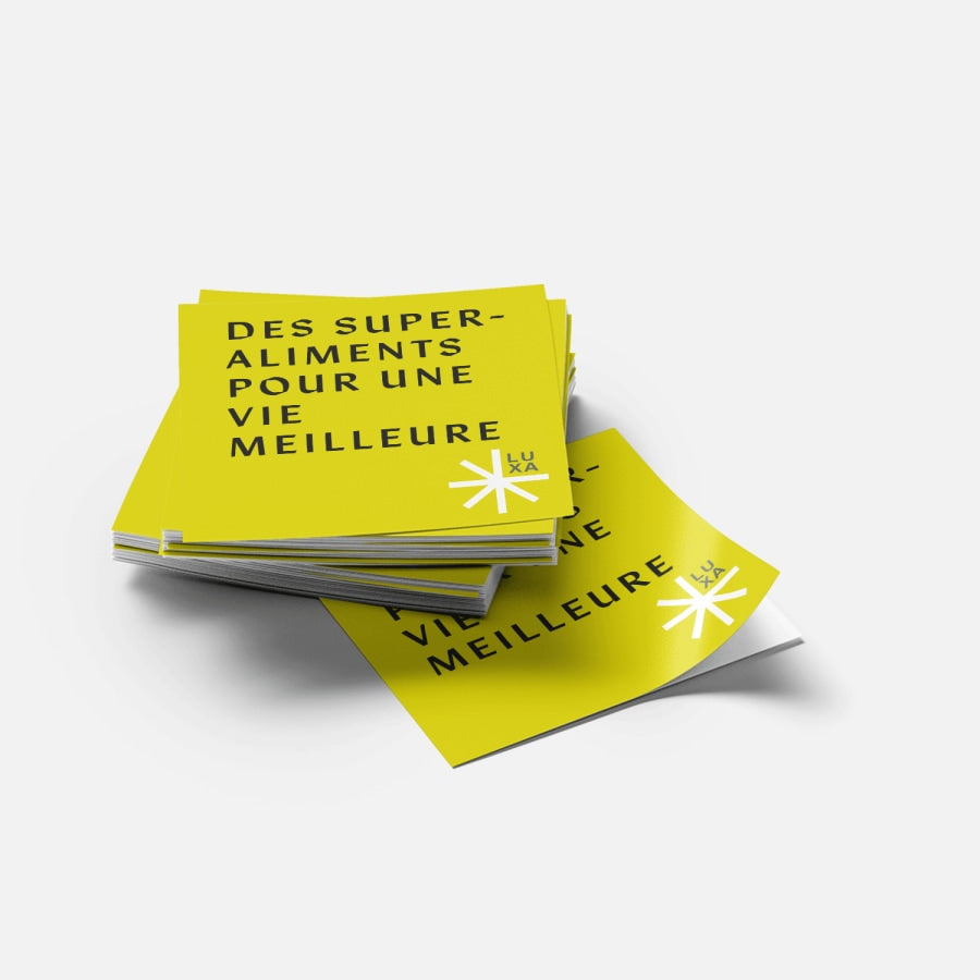 Autocollants carrés 