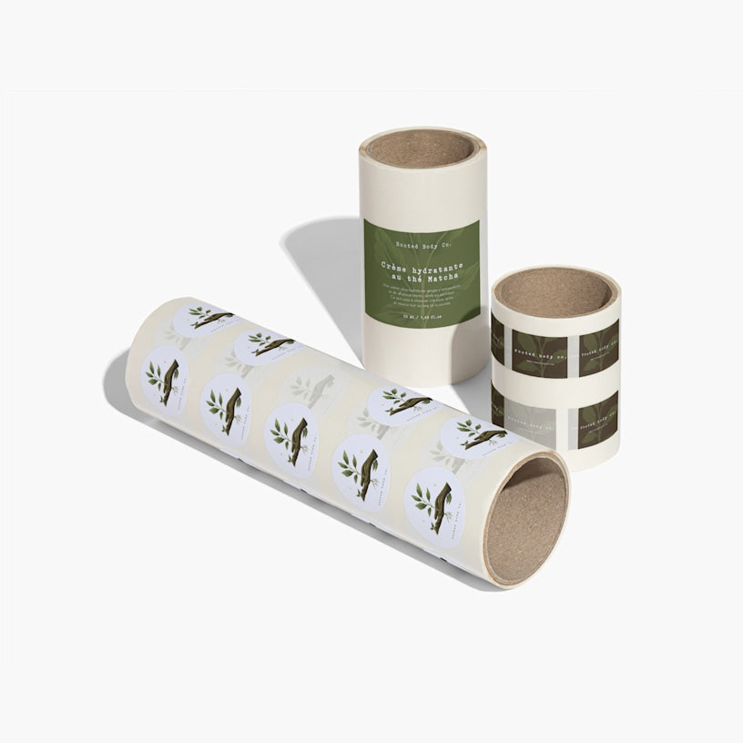 Étiquettes en papier recyclé 