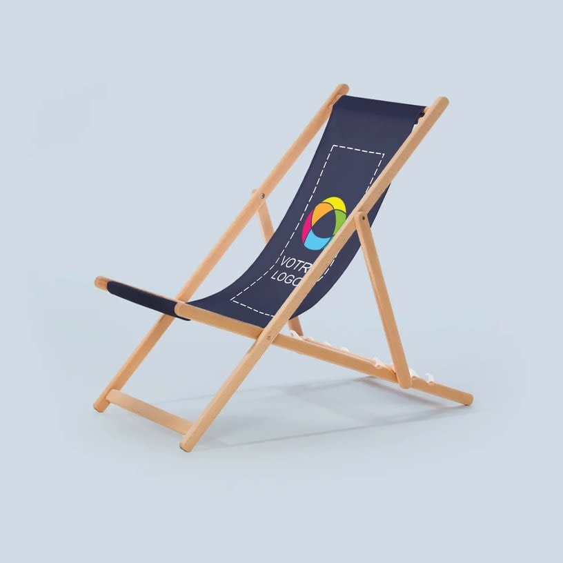 Chaise de plage en bois 