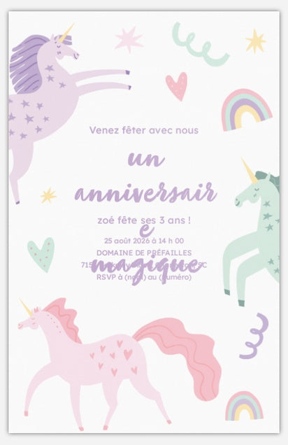 Invitations d'anniversaire enfant 