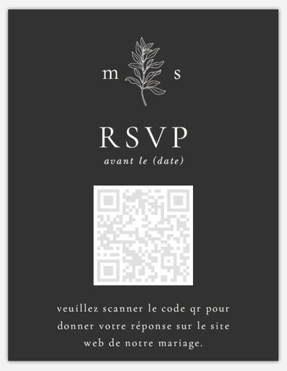 Cartes de réponses pour faire-part de mariage 