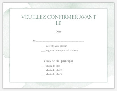 Cartes de réponses pour faire-part de mariage 