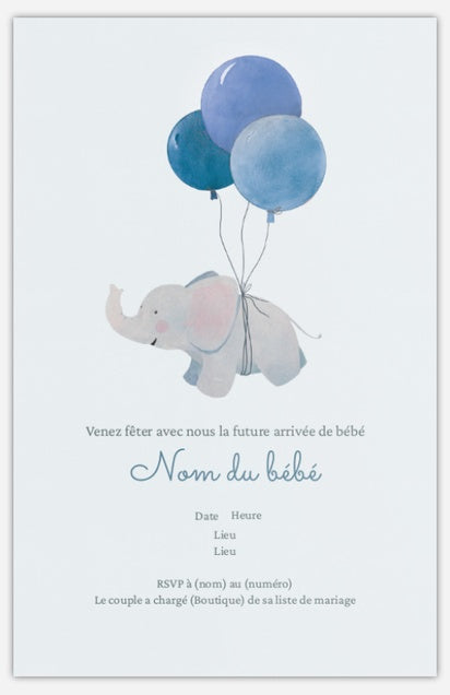 Cartes d'invitation baby shower 